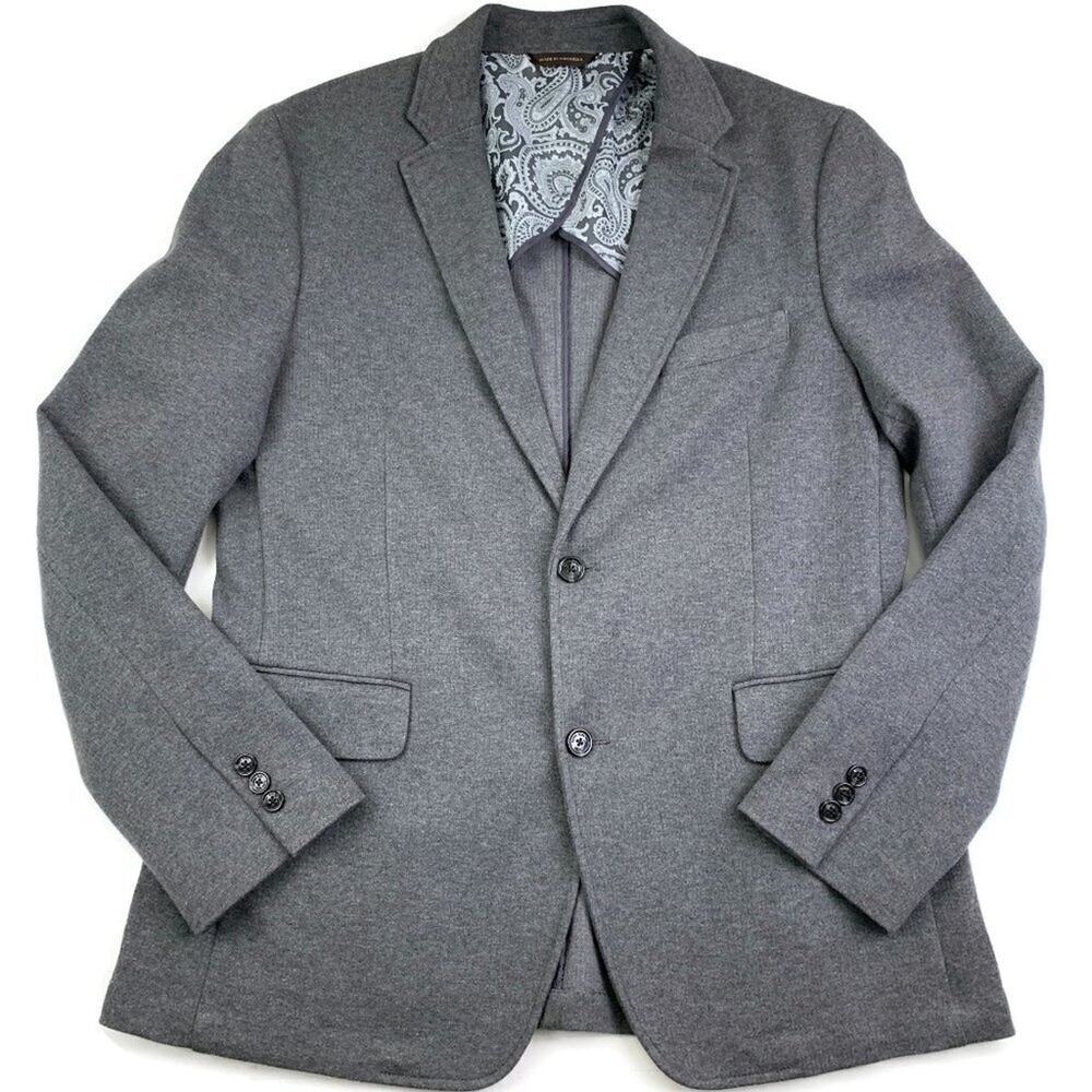 Tasso Elba 2 Button Front Closure Cotton Blend Blazer/Sports Coat Men's L 42-44
